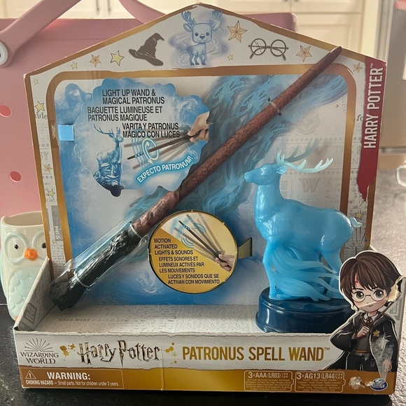 spin master Other - NEW HARRY POTTER WIZARDING WORLD Patronus Spell Wand Stag Lights & Sounds 13"